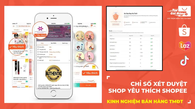 Các Chỉ Số Xét Duyệt Shop Yêu Thích SHopee Mới Nhất