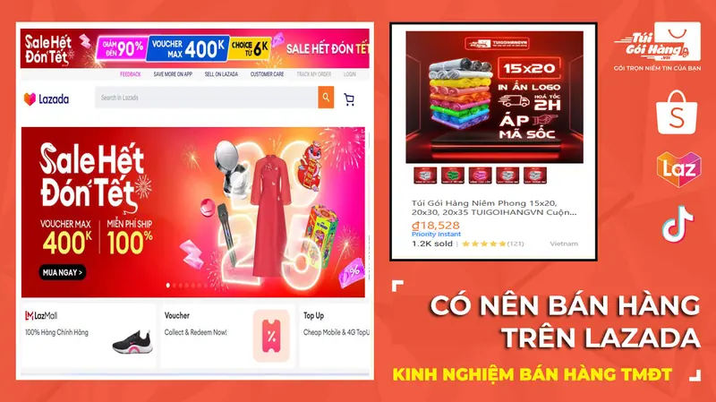 Có Nên Mở Shop Bán Hàng Trên Sàn Lazada Không?
