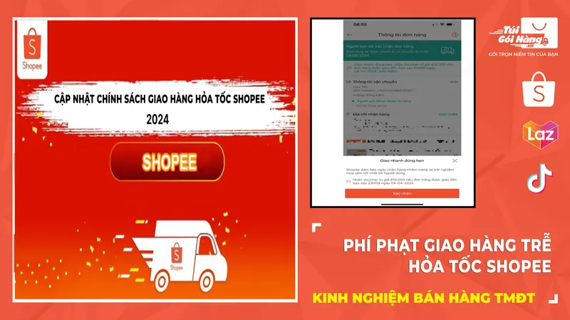 Phí Phạt Xử Lý Trễ Đơn Hàng Hỏa Tốc Shopee Như Thế Nào?