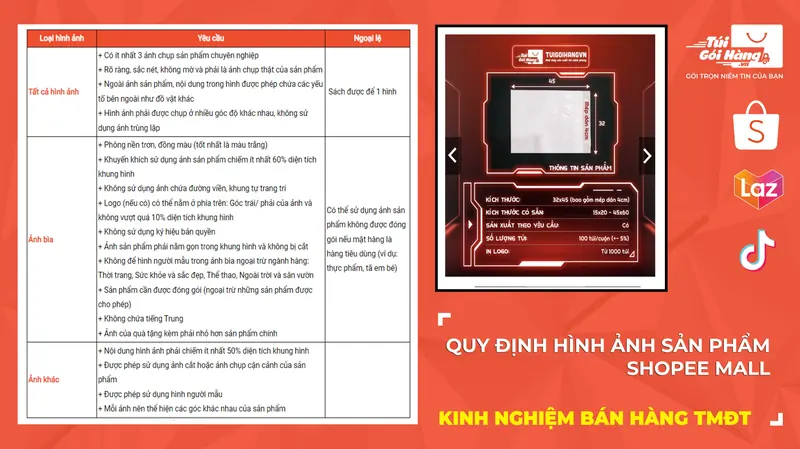 Quy Định Về Hình Ảnh Sản Phẩm Shopee Mall Mới Nhất