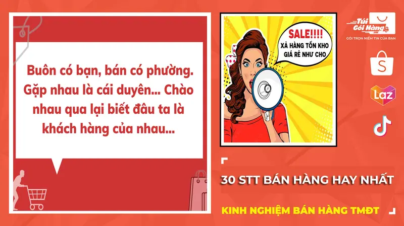 Top 30 Status bán hàng hay nhất về thời trang, mỹ phẩm, gia dụng