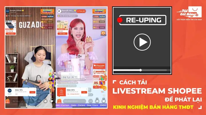 Cách Tải Livestream Shopee Để Phát Lại – Túi Gói Hàng VN