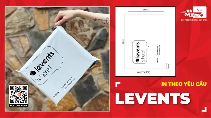 Túi Niêm Phong Trắng Sứ In Levents – Miễn Phí Công In Số Lượng Lớn