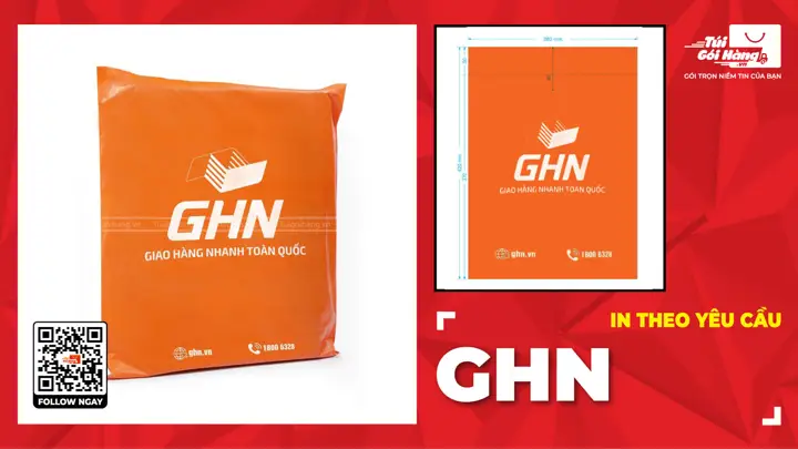 Túi Niêm Phong Cam In Giao Hàng Nhanh – Free Trục In HVC