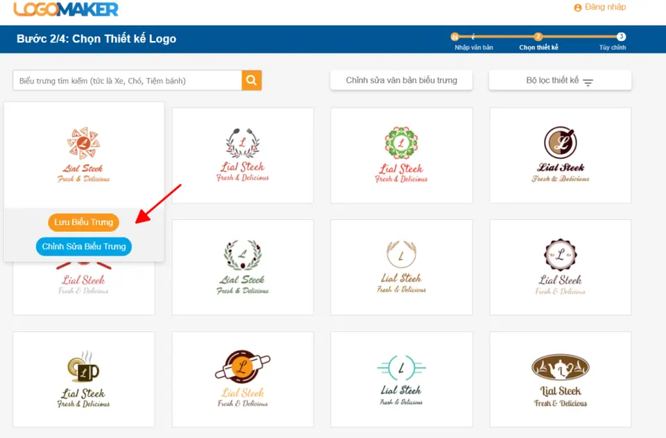 ứng dụng tạo logo online logomaker