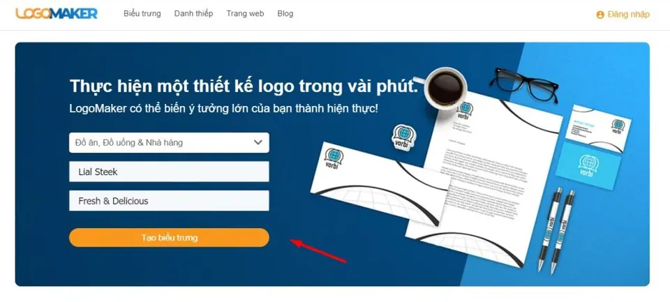 phần mềm tạo logo bán hàng online logomaker
