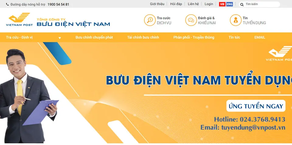 trang chủ vnpost