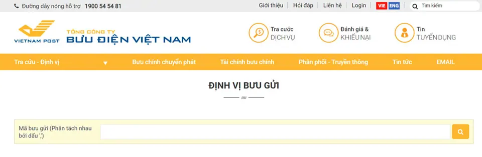 trang định vị vnpost