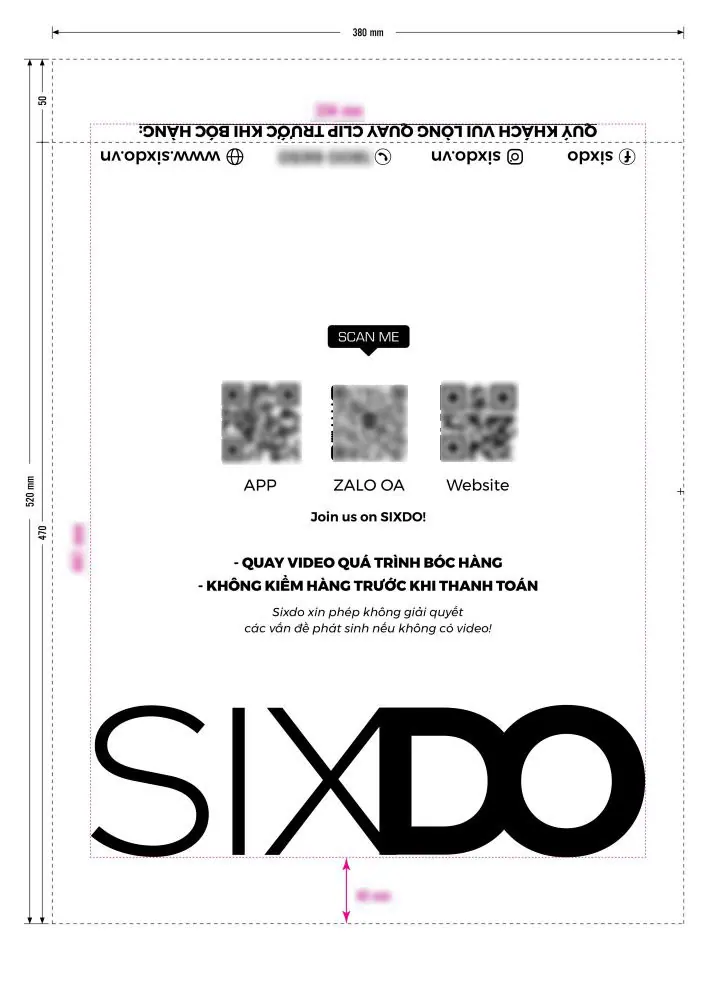 Túi Niêm Phong Trắng Sứ In Thương Hiệu SIXDO – Brand Thời Trang Top 1 Việt Nam – hình 9
