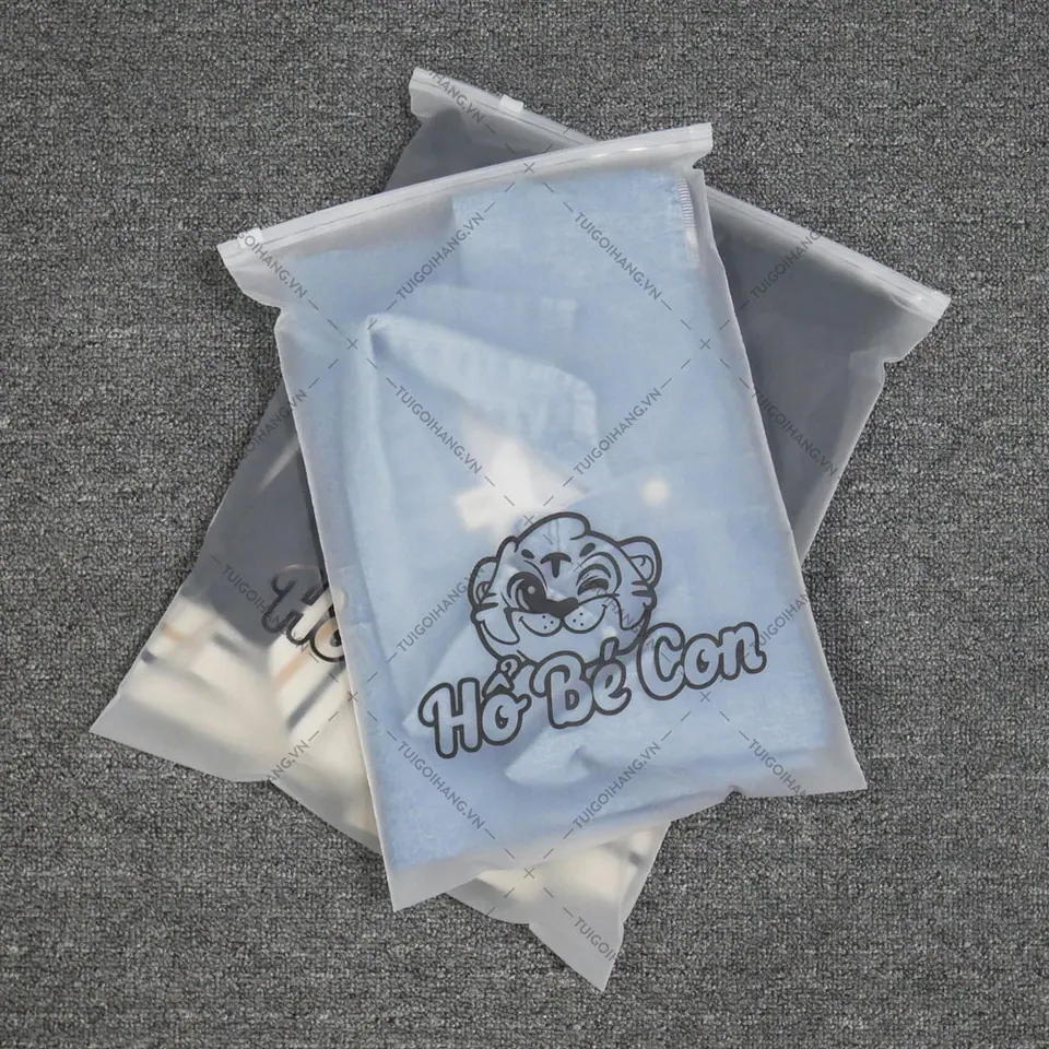 Túi Zip Lụa CPE Mờ In Hổ Bé Con Siêu Ngộ Nghĩnh – hình 7