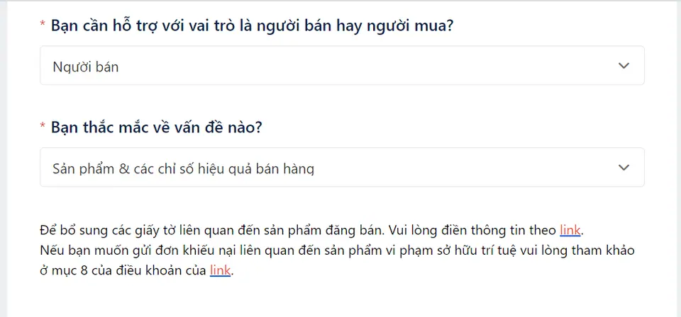 cách điền form tố cáo shop khác ăn cắp hình ảnh trên shopee