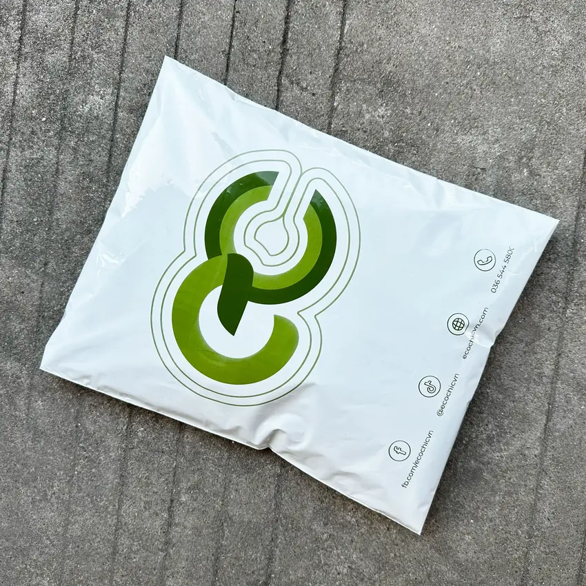 Túi niêm phong in logo thương hiệu Ecochic