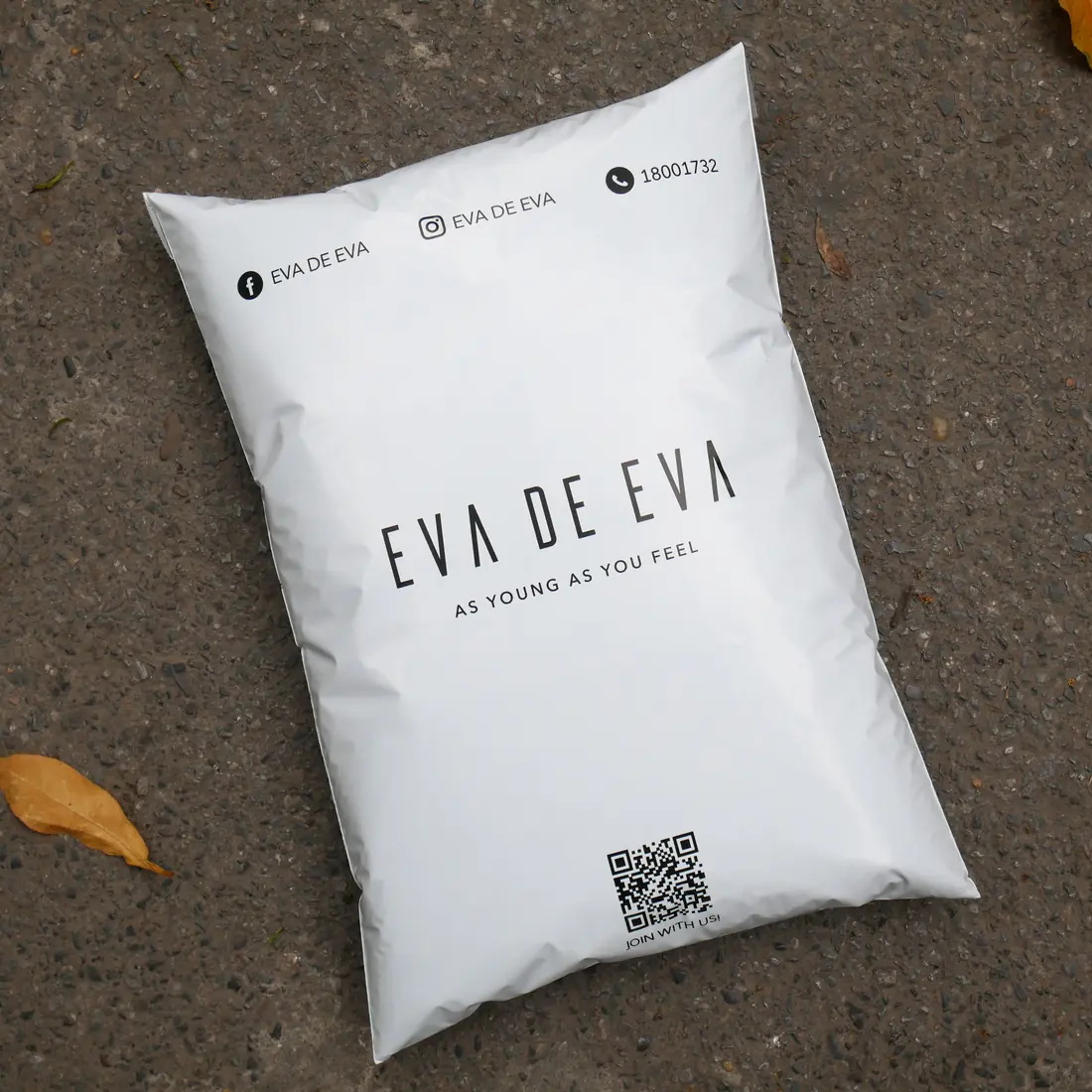 Túi niêm phong in logo thương hiệu Eva de Eva