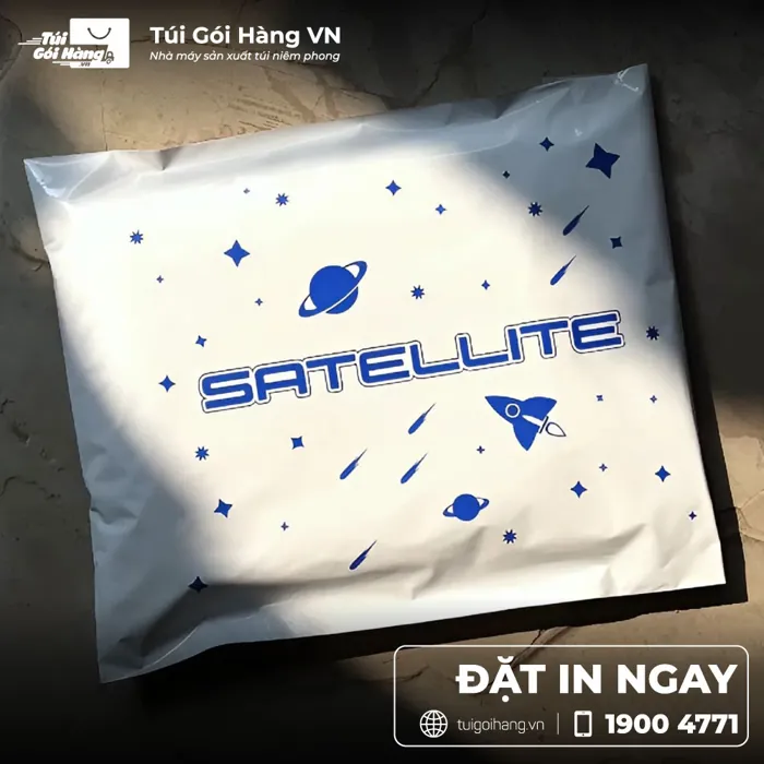 Túi niêm phong in logo Satellite