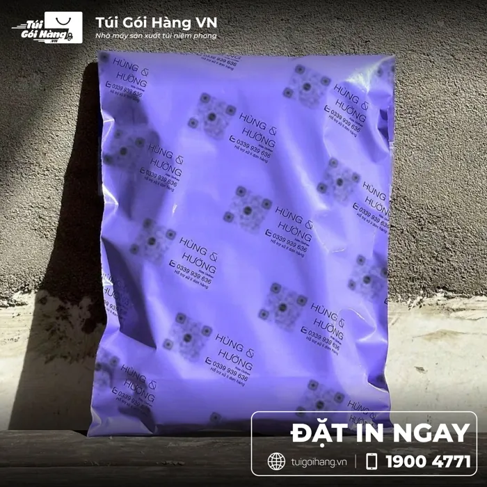 Túi niêm phong in logo Hùng Hường
