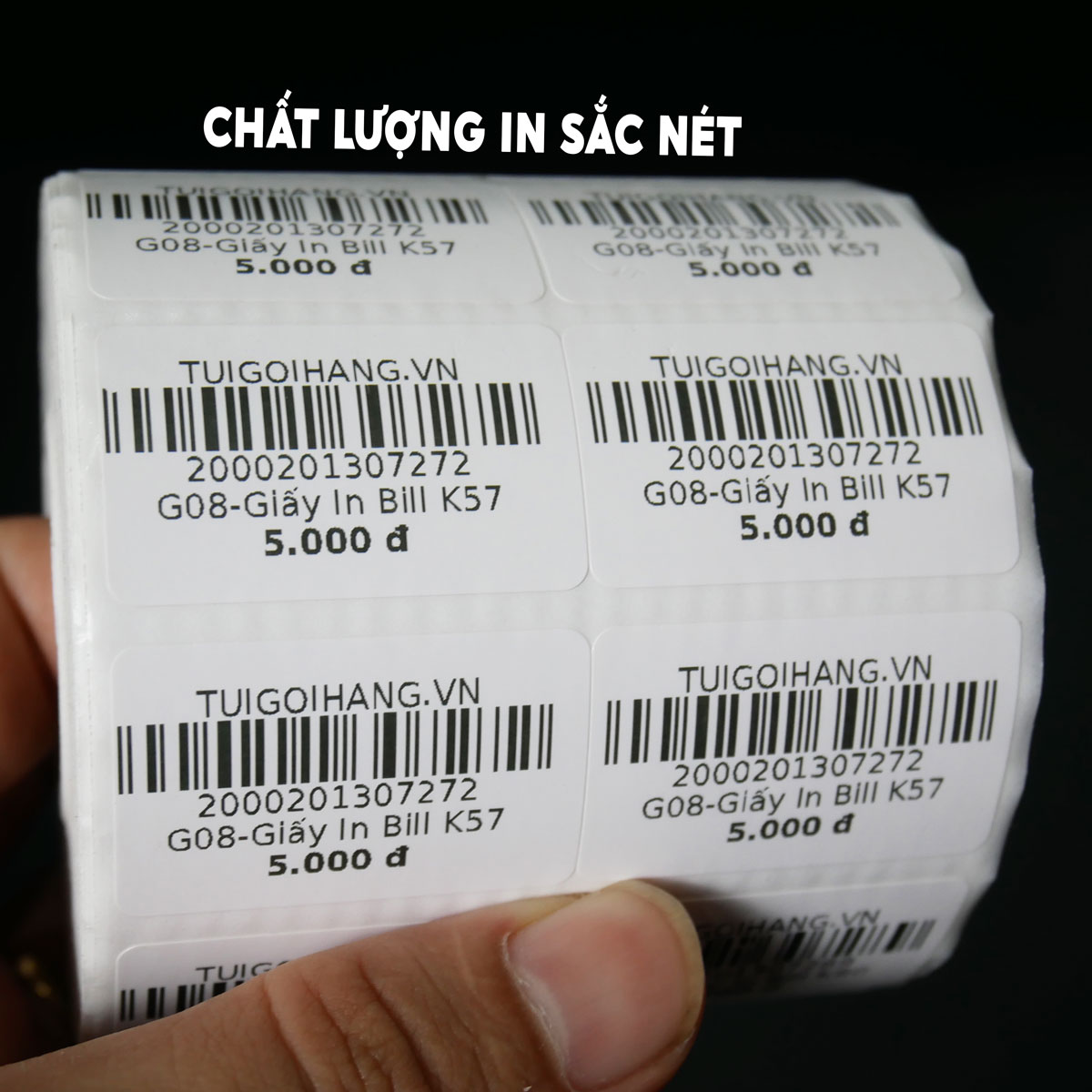 Giấy In Barcode 35x22 Cuộn 2 Hàng 2400 Tem Giá Sỉ