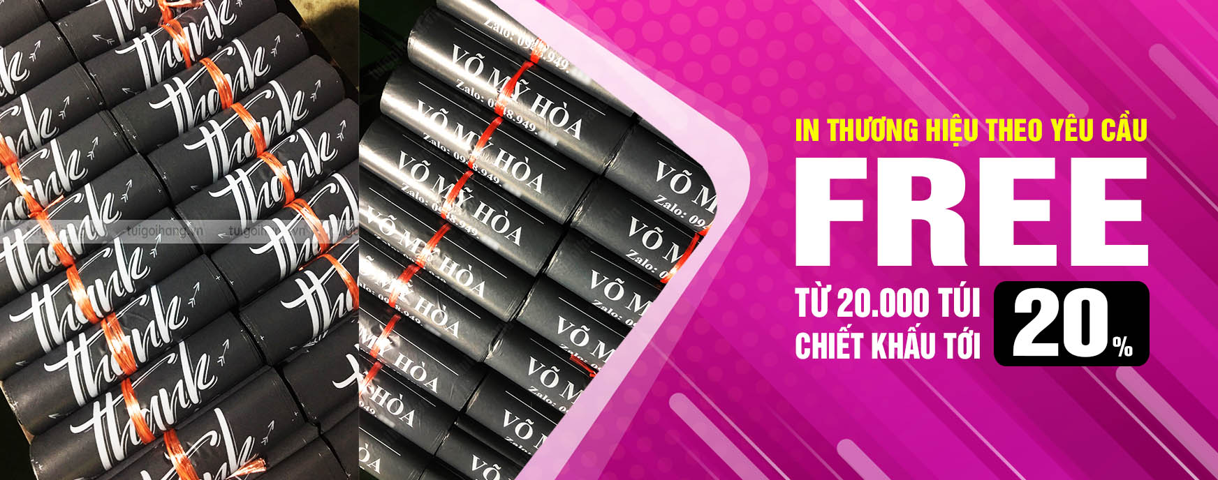 giá in thương hiệu túi niêm phong đen tại hà nội