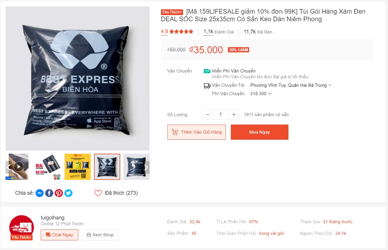 túi gói hàng đen 25 giá tốt shopee