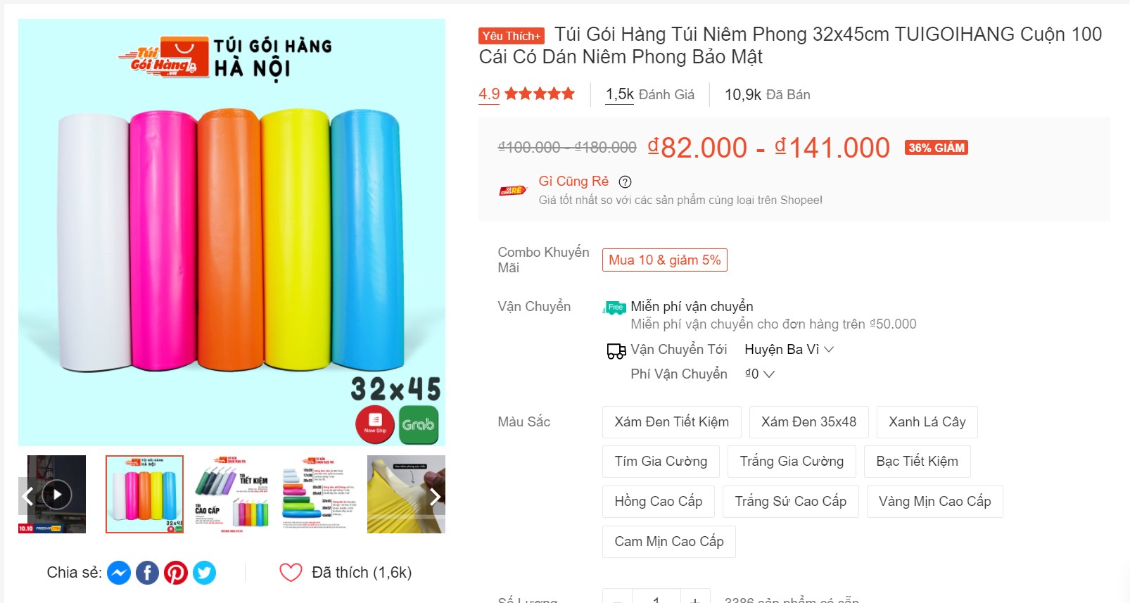 giá túi nilon đóng hàng 32x45 tại shopee