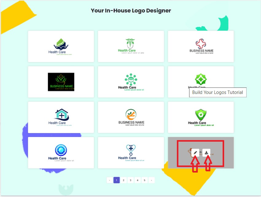 Tải logo vừa tạo với phần mềm AI Logo Maker