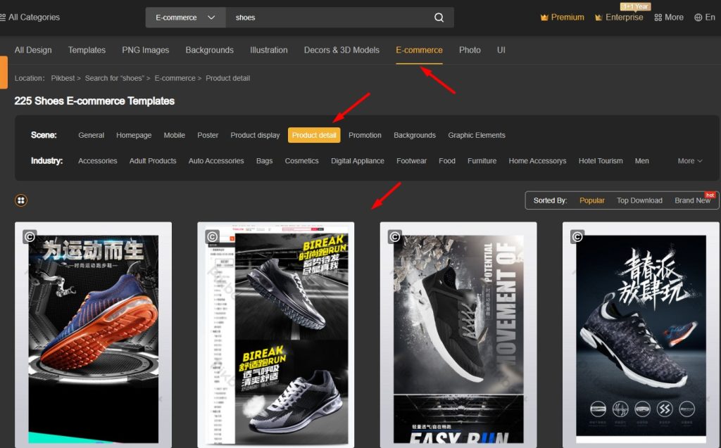 mẫu thiết kế mô tả sản phẩm shopee trên pikbest