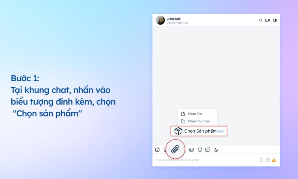 cách gửi sản phẩm zalo khi chat với khách hàng