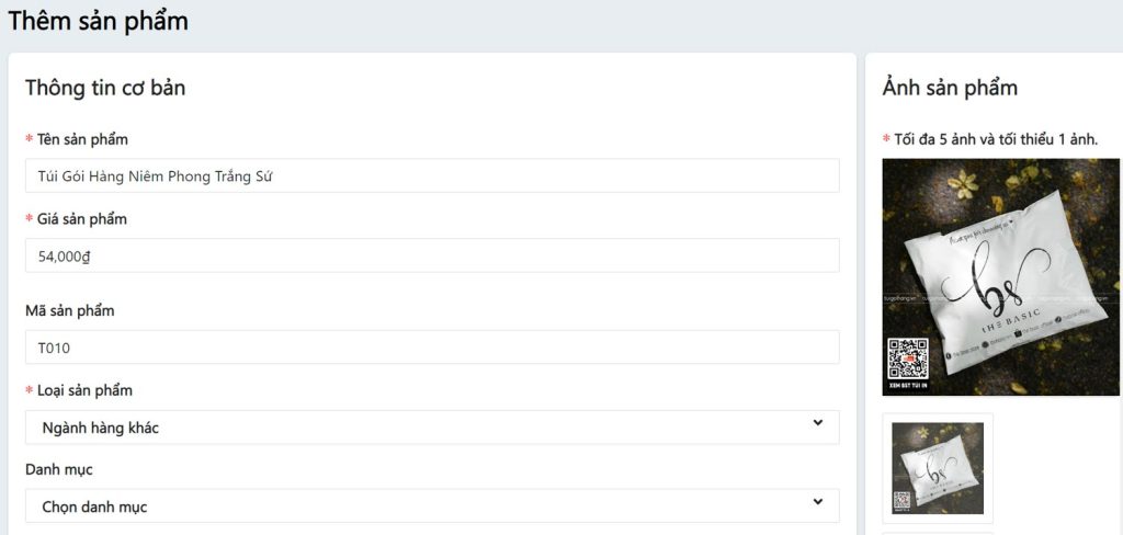 tạo sản phẩm trên zalo như thế nào