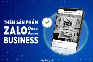 cách thêm sản phẩm trên zalo oa business