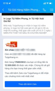 cơ chế gửi tin nhắn tự động đặt hàng tai zalo oa