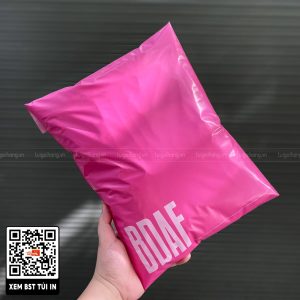 mẫu in logo túi gói hàng hồng