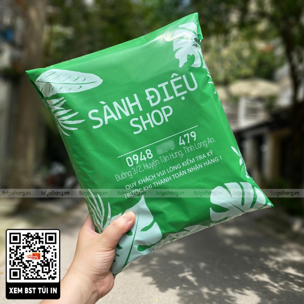 template in túi xanh