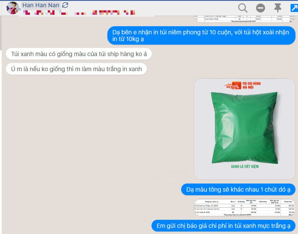 yêu cầu in túi islam