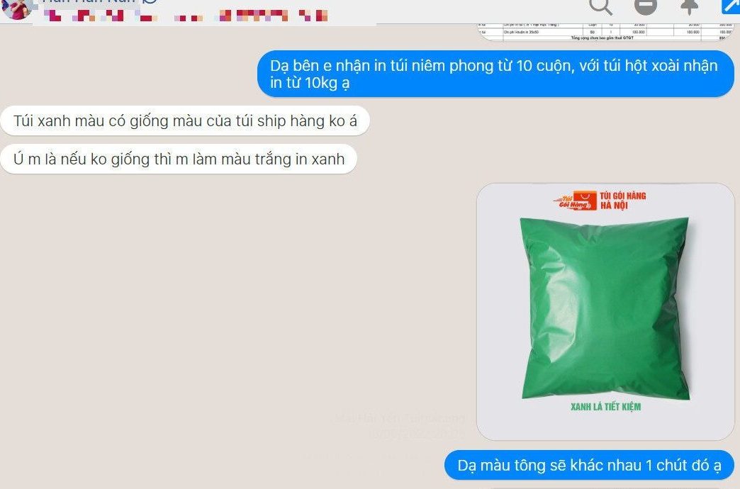 yêu cầu in túi islam