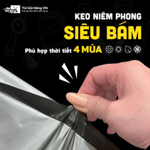 Túi niêm phong bạc plus – keo niêm phong siêu bám | Túi Gói Hàng VN