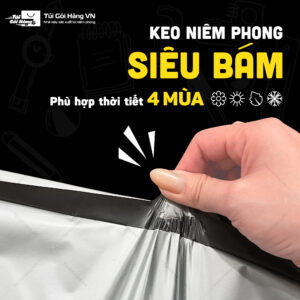 Túi niêm phong bạc – keo niêm phong siêu bám | Túi Gói Hàng VN