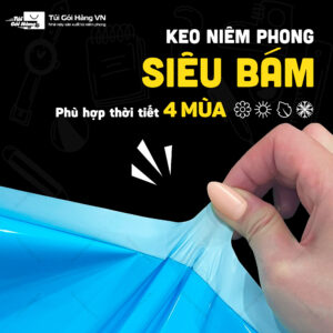 Túi niêm phong blue – keo niêm phong siêu bám | Túi Gói Hàng VN