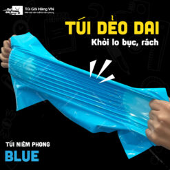 Túi niêm phong blue – màng túi dẻo dai | Túi Gói Hàng VN