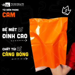 Túi niêm phong cam – bề mặt đỉnh cao | Túi Gói Hàng VN