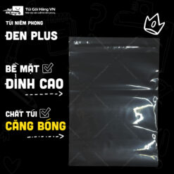 Túi niêm phong đen plus – bề mặt đỉnh cao | Túi Gói Hàng VN