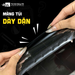 Túi niêm phong đen plus – cấu trúc 3 lớp dày dặn | Túi Gói Hàng VN