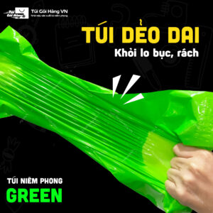 Túi niêm phong green – màng túi dẻo dai | Túi Gói Hàng VN
