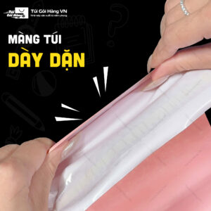 Túi niêm phong hồng pastel – cấu trúc 3 lớp dày dặn | Túi Gói Hàng VN