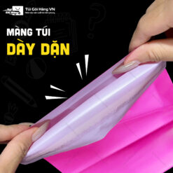 Túi niêm phong hồng – cấu trúc 3 lớp dày dặn | Túi Gói Hàng VN