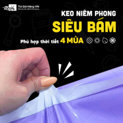 Túi niêm phong tím – keo niêm phong siêu bám | Túi Gói Hàng VN