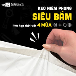 Túi niêm phong trắng bio – keo niêm phong siêu bám | Túi Gói Hàng VN