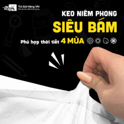 Túi niêm phong trắng sứ – keo niêm phong siêu bám | Túi Gói Hàng VN