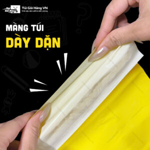 Túi niêm phong vàng – cấu trúc 3 lớp dày dặn | Túi Gói Hàng VN