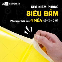 Túi niêm phong vàng – keo niêm phong siêu bám | Túi Gói Hàng VN