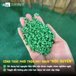 Túi niêm phong xanh lá – nhựa tái sinh 3 lớp | Túi Gói Hàng VN