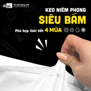 Túi niêm phong trắng plus – keo niêm phong siêu bám | Túi Gói Hàng VN